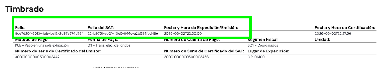Folio SAT en el Estado de Cuenta Clara